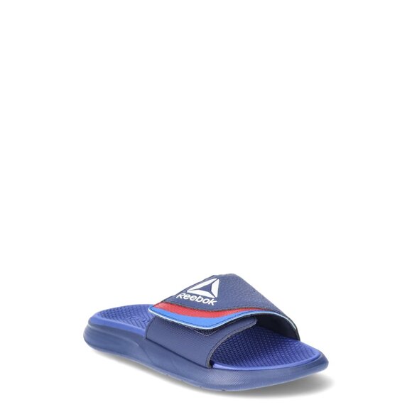 Reebok Little & Big Boys Dual Density Slides, Size 2, Slip-On, Medium Width - Picture 2 of 5